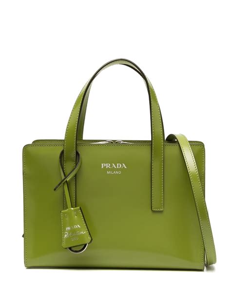 prada re-edition 1995 patent leather tote